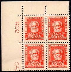 Brasil 490b Bisneta Quadra Laranja Avermelhado NNN (c)