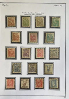 Netinha 1941/1953 - Sem Traços - Filigrana (P) Série Completa Nova apenas RHM 369 Usado - RHM 353/370