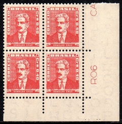 Brasil 494 Bisneta Carmim Avermelhado Quadra NNN (a)