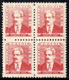 Brasil 494a Bisneta Carmim Rosado Quadra NNN