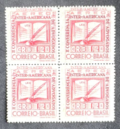 Comemorativo - Variedade - Quadra nova - A 51 - com impressão dupla - A 51 C - mint! 1280 Ufs.