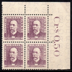 Brasil 495a Bisneta Lilas Cinza Quadra NNN