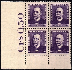 Brasil 495c Bisneta Violeta Escuro Quadra NNN (b)
