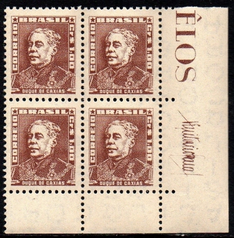 Brasil 498 Bisneta Castanho Quadra NNN (c)