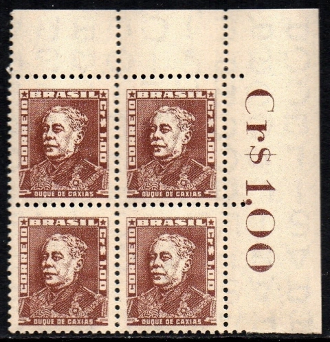 Brasil 498 Bisneta Castanho Quadra NNN (d)
