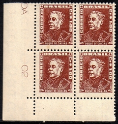 Brasil 498d Bisneta Castanho Violáceo Quadra NNN (b)