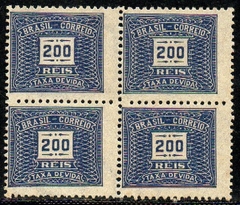 Brasil Taxas X-49L Cifra Quadra NN (b)