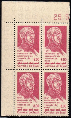 Brasil C 0505 Visconde de Mauá Trem Locomotiva Quadra 1963 NNN (a)