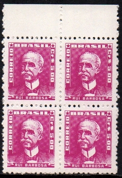 Brasil 513 Bisneta Maravilha Escuro Papel Gessado Quadra NNN