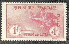 França (Yv# 154) - Orfão de Guerra - NN - 500 Euros