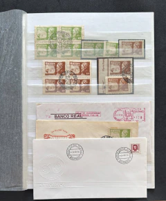 Boa Coleção de Combate ao Mal de Hansen - Destaque para o envelope do Banco Real com selo cobrado por Cr.