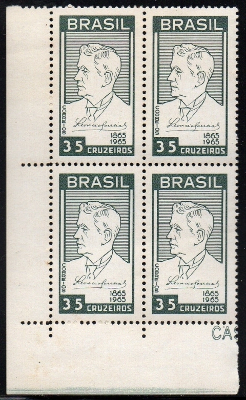 Brasil C 0536 Leôncio Correia Quadra 1965 NNN (a)