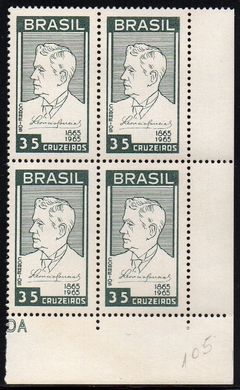 Brasil C 0536 Leôncio Correia Quadra 1965 NNN (b)