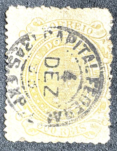 Cruzeiro 500 Réis, Denteação Mista 11x13 - Cinza Oliva - 675 Uf's