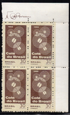 Brasil C 0545 Propaganda do Café Quadra 1965 NNN (b)