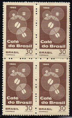 Brasil C 0545 Propaganda do Café Quadra 1965 NNN