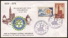 18072 França Envelope Fdc 1978 Rotary Club U