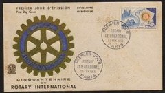 18074 França Envelope Fdc 1955 Rotary Club U