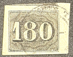 Império - Numeral Vertical 180 réis - Usado (220 Uf's)