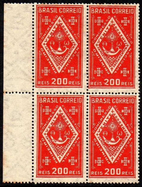 Brasil C 0059 Congresso Eucarístico 1933 Quadra Nnn / Nn (a)