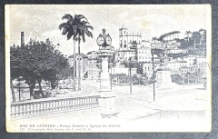 Cartão Postal - Rio de Janeiro - Praça Cabral e Igreja da Gloria - Mark Ferrez - Usado.