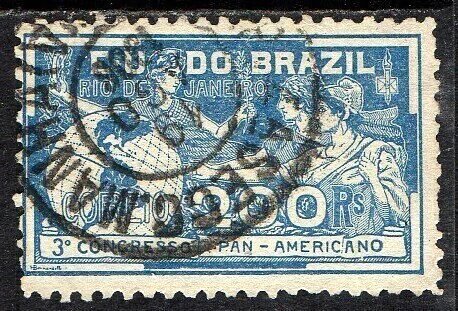 Brasil C 0006 Congresso Panamericano 1906 U (p)