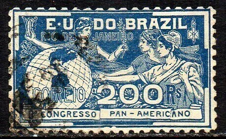 Brasil C 0006 Congresso Panamericano 1906 U (r)