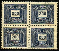 Brasil Taxas X-62 Cifra Quadra NN (a)