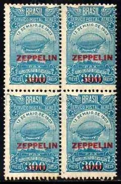 Brasil Z 11 Zeppelin Balão Severo Quadra NNN / NN