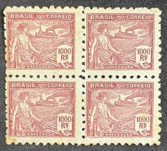 Vovó - 1000 réis - Quadra Nova - 2x com Filigrana "D"e 2x sem Filigrana - Denteação 8½ - 1770 Uf's Sem Contar a Filigran