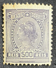 Alegorias - 500 réis - Violeta - Filigrana "D"- 250 Uf's