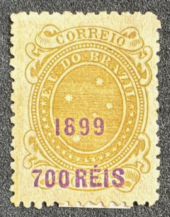 Cruzeiro Sobrestampado 700 rés - RHM 133 - novo.