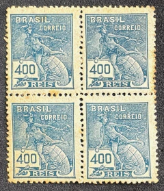 Vovó - 400 réis - Quadra Nova - Filigrana "E"- RHM 215 - 120 Uf's