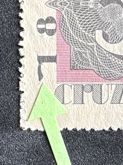 Variedade - Aéreo - "Centenário do Selo Postal Brasileiro" - Brapex II - Quadra do A 050, sendo um selo com flâmula no n - comprar online