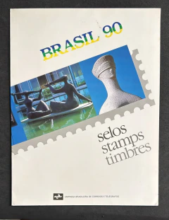 Brasil 1990 - Folder ano completo do ano de 1990.