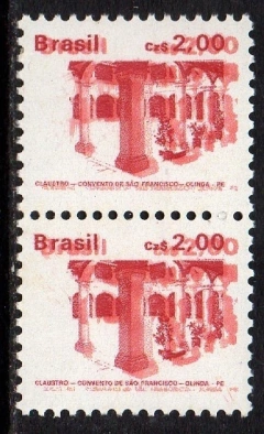 Brasil 648 Convento São Francisco Dupla Impressão RARO NNN