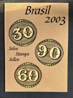 Brasil 2003 - Folder dos Correios - ano completo de 2003.