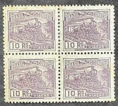 Vovó 10 Réis - Sem Filigrana - Papel Cebolinha - Quadra Nova - RHM 173B - 100 Uf's