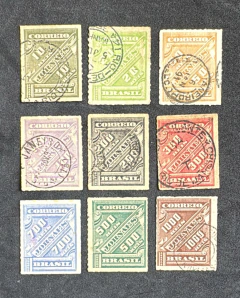 Jornais - novas cores - série completa uasada J 10 a J 18 - 825 Ufs.