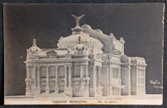 Cartão Postal - Rio de Janeiro - Theatro Municipal - Edição: A. Ribeiro - Circulado.