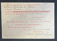Brasil 1920 - Vale Postal Nacional - Do Ceará para Bahia - Porteado com 3 selos Alegoria Republicana de 500 réis - Selo - comprar online