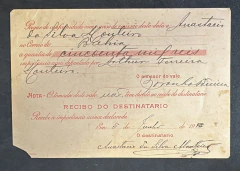 Brasil 1913 - Vale Postal Nacional - Do Pará para Bahia - Porteado com Alegoria Republicana de Prudente - 600 réis - Sel - comprar online
