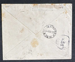 Envelope Circulado da Bahia para a Hungria, com trânsito em Pernambuco. Porteado com selo isolado Madrugada 1000 Réis, - comprar online