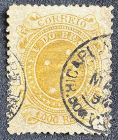 Cruzeiro 1000 Réis, dt. mista, usado - RHM 77B - 575 Ufs.