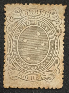 Cruzeiros - Cruzeiro 500 Réis, dt. 13, cinza oliva, novo - RHM 75 - 85 Ufs.