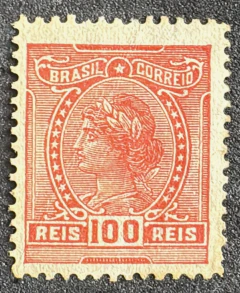 Alegoria 100 Réis com filigrana - RHM 165 - 300 Ufs.