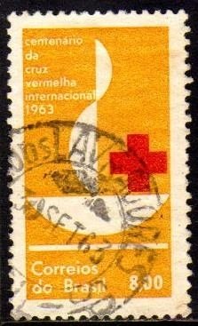 Brasil 493 Y Marmorizado Cruz Vermelha U