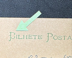 Bilhete Postal (38mm) simples - 1895 - falha no "B" de bilhete. - comprar online