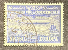 Zeppelin 20.000 réis usado- Z03 - 290 Ufs