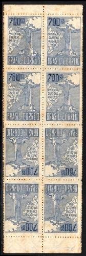 Brasil C 0079 B Pacelli 2ª Tiragem Tira De 8 C/ 2 Triângulos Retocados
